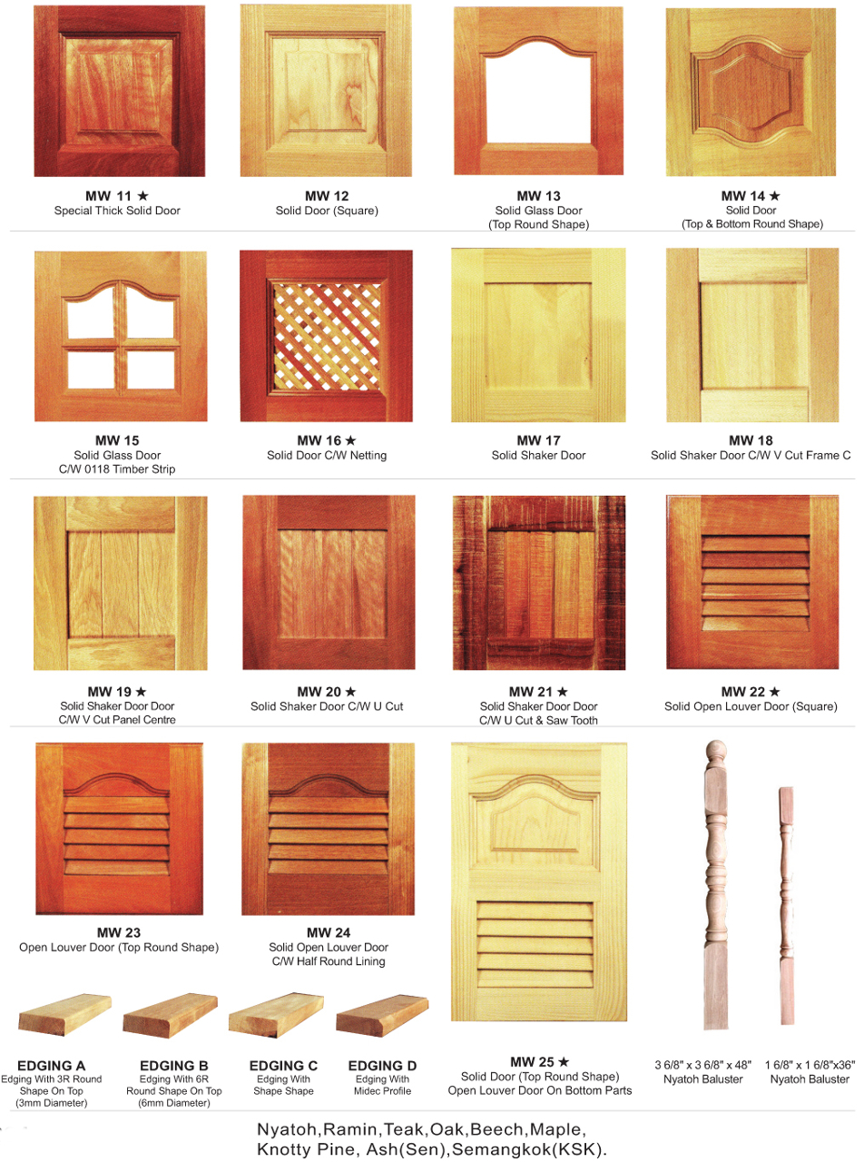 Solid Wooden Door / Solid Kitchen Wooden Door Series